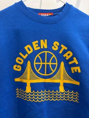 Culk Golden State Crewneck Sweatshirt - Royal Blue, M